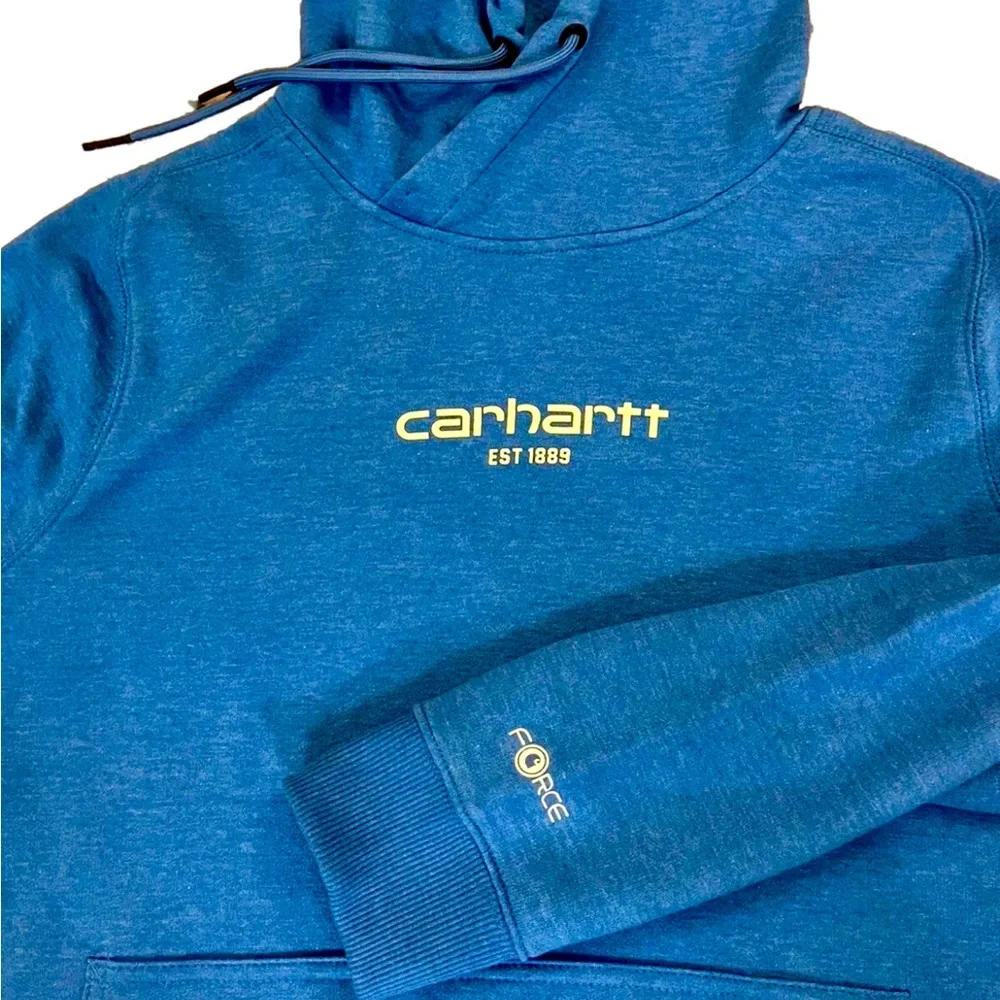 Carhartt Women's Force Relaxed Fit Lightweight Graphic Hooded Sweatshirt Size L - Picture 2 of 3